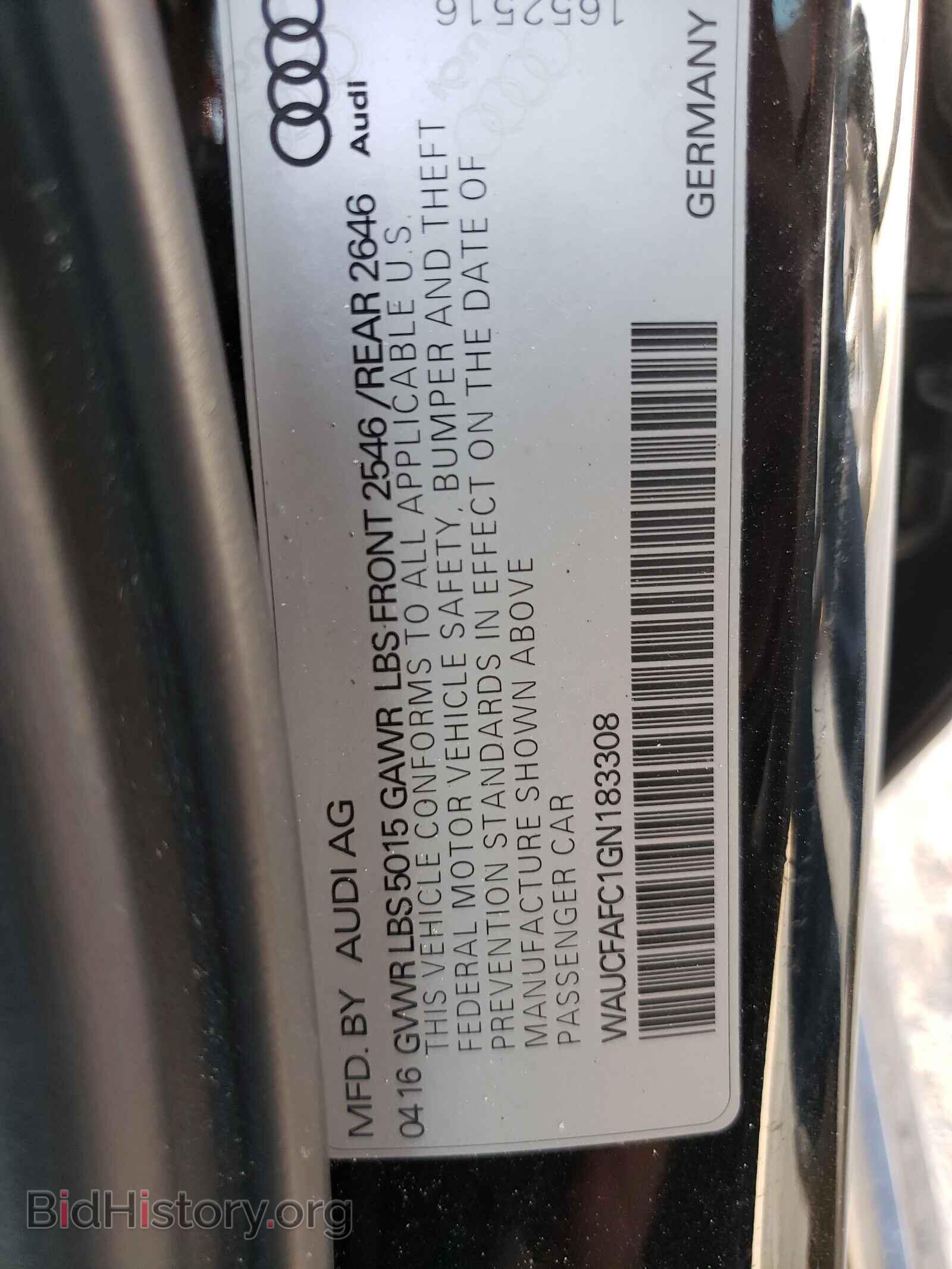 2016 AUDI A6 - VIN: WAUCFAFC1GN183308 - Фото 10
