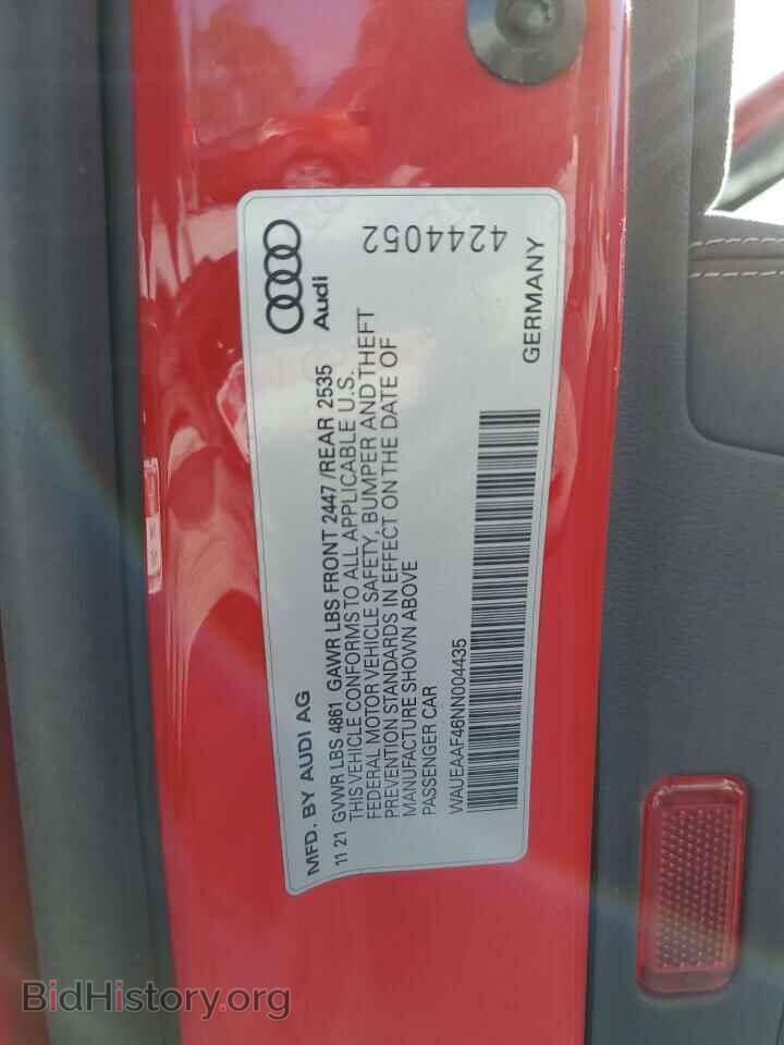 2022 AUDI A4 - VIN: WAUEAAF46NN004435 - Фото 14