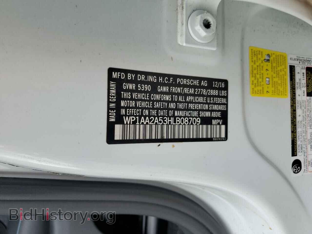 2017 PORSCHE MACAN - VIN: WP1AA2A53HLB08709 - Photo 10