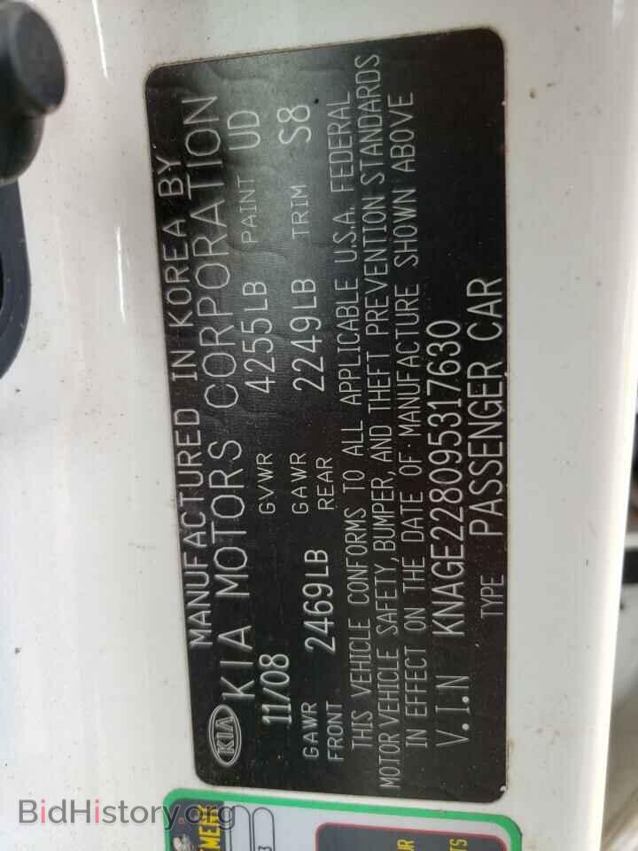 2009 KIA OPTIMA - VIN: KNAGE228095317630 - Фото 10