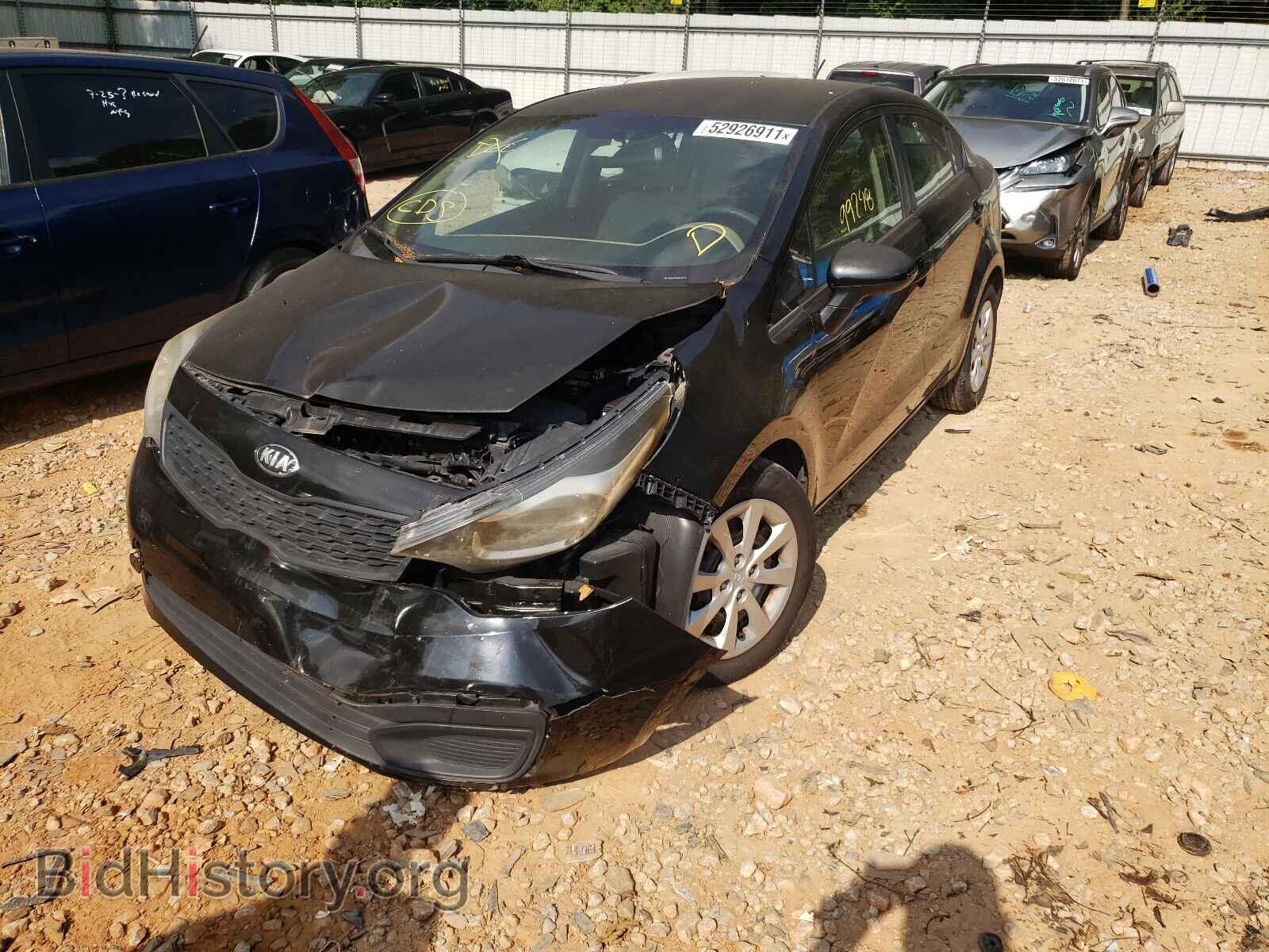 2014 KIA RIO - VIN: KNADM4A39E6344529 - Фото 2