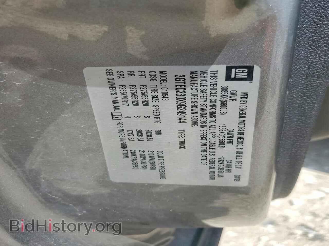 2009 GMC SIERRA - VIN: 3GTEC230X9G249144 - Фото 13