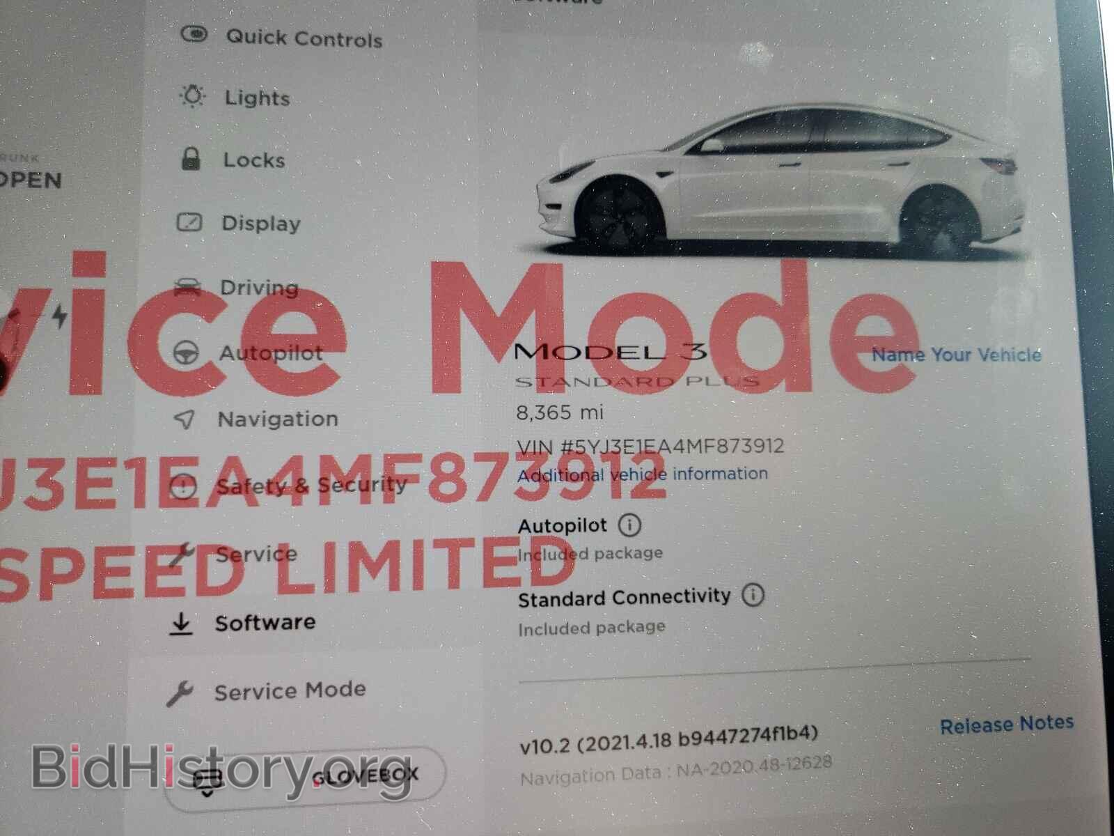 2021 TESLA MODEL 3 - VIN: 5YJ3E1EA4MF873912 - Photo 8