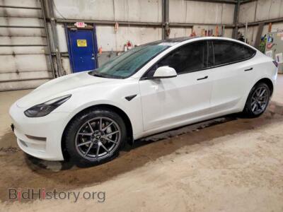 2023 Tesla MODEL 3, белый — VIN LRW3E1FA9PC875717, Copart