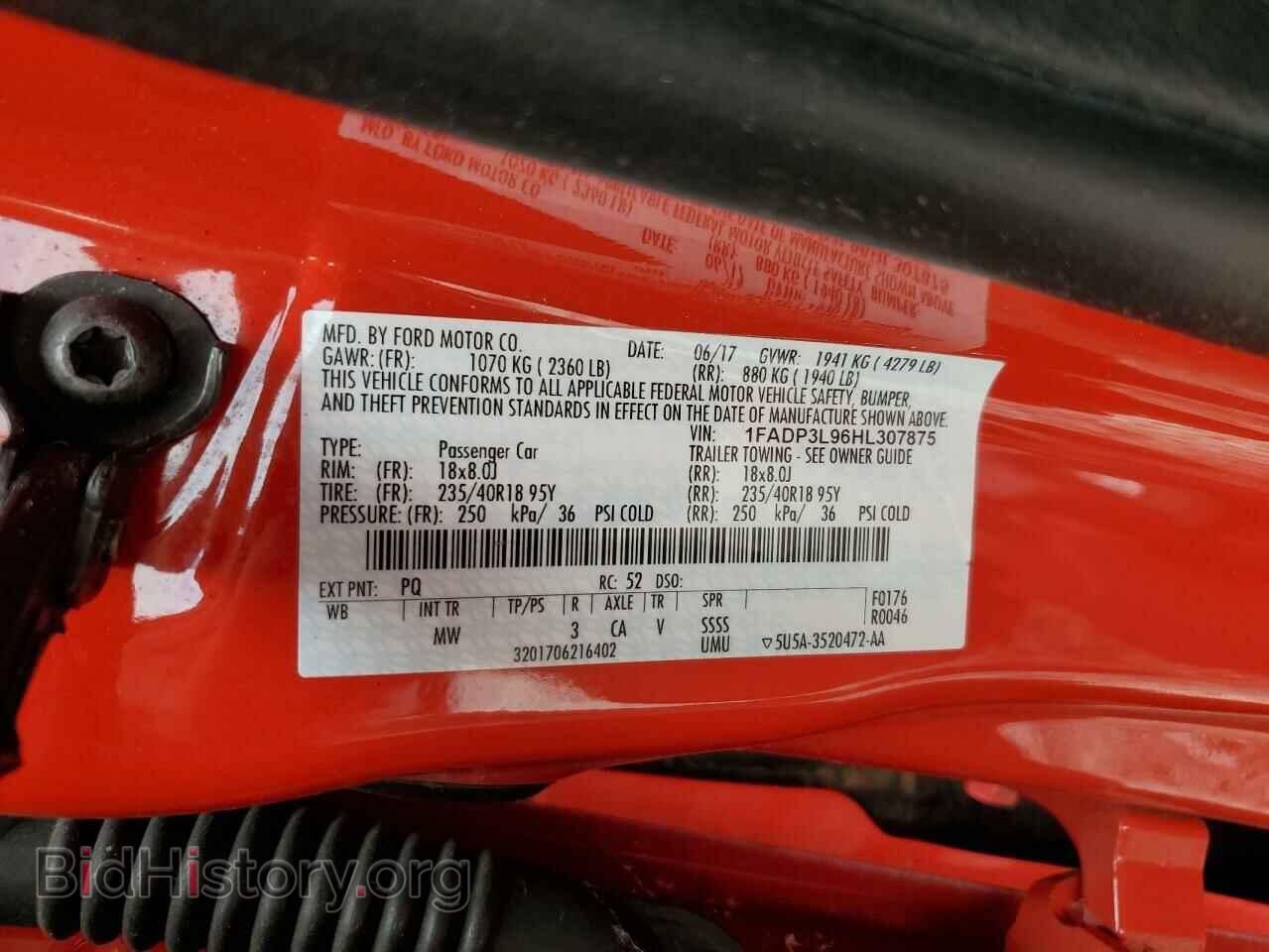 2017 FORD FOCUS - VIN: 1FADP3L96HL307875 - Фото 13