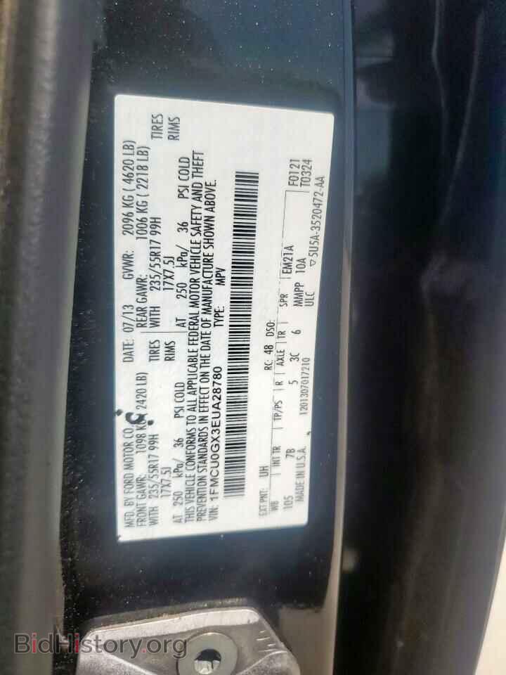 2014 FORD ESCAPE - VIN: 1FMCU0GX3EUA28780 - Фото 13