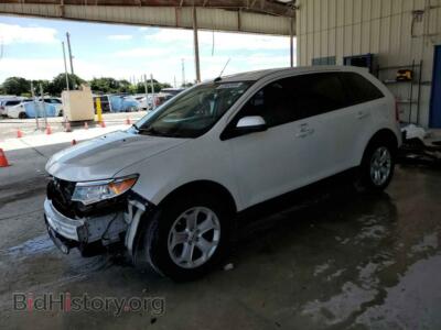 2013 Ford EDGE SEL, белый — VIN 2FMDK3J99DBC53103, Copart