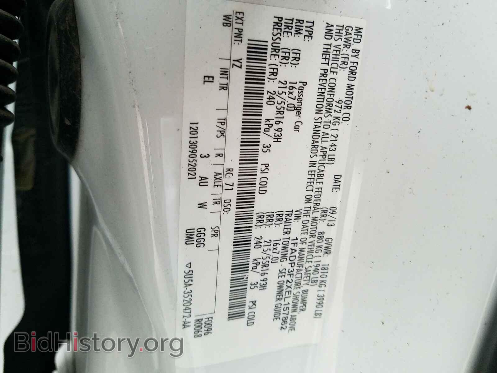 2014 FORD FOCUS - VIN: 1FADP3F2XEL157862 - Photo 10