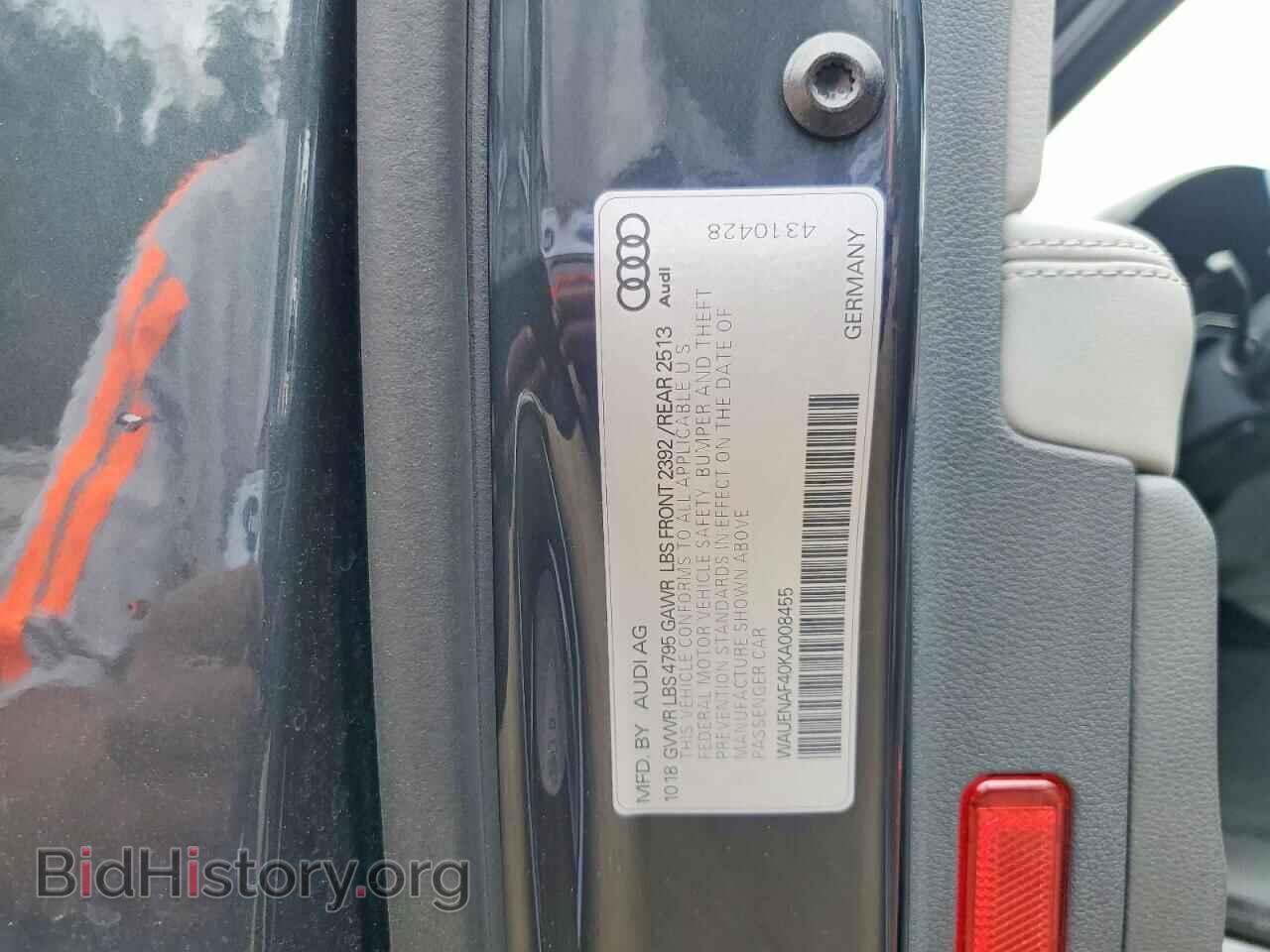 2019 AUDI A4 - VIN: WAUENAF40KA008455 - Photo 13