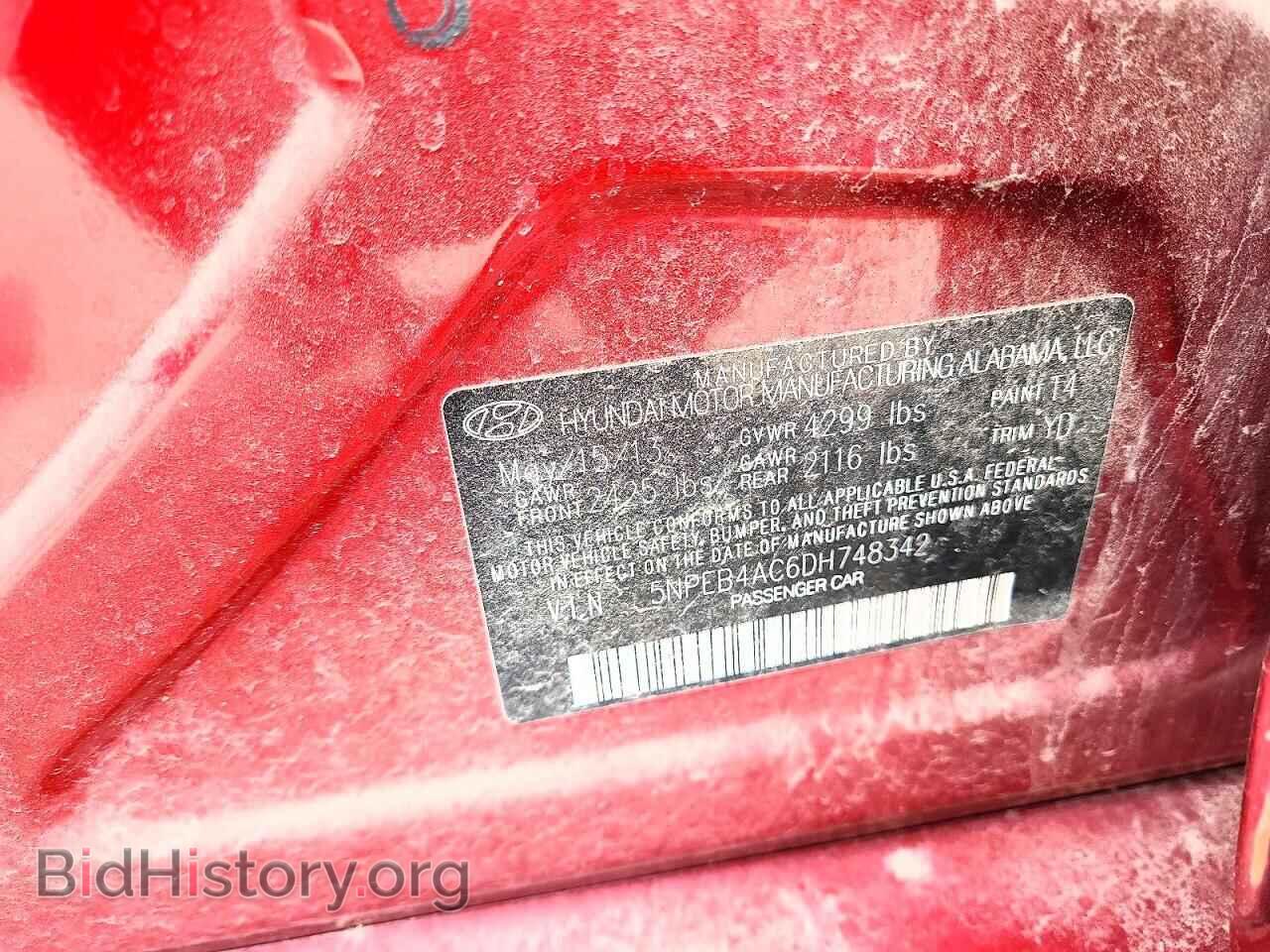 2013 HYUNDAI SONATA - VIN: 5NPEB4AC6DH748342 - Фото 12
