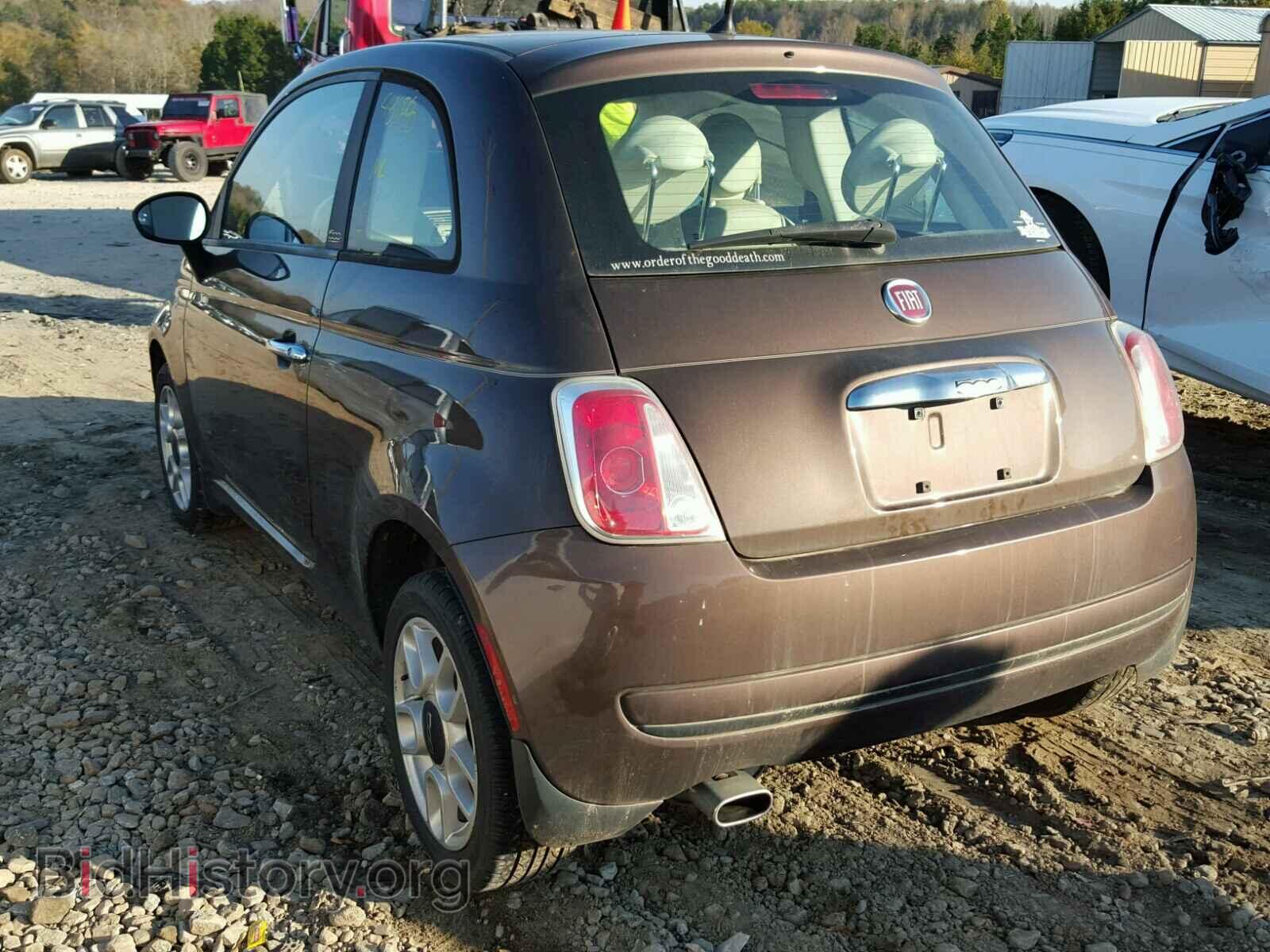 2013 FIAT 500 - VIN: 3C3CFFAR0DT667840 - Фото 3