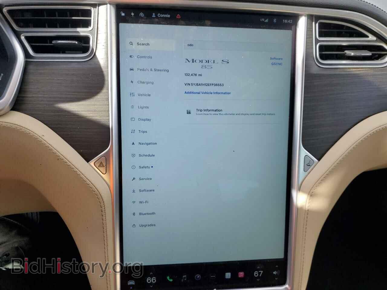2014 TESLA MODEL S - VIN: 5YJSA1H12EFP36553 - Фото 9
