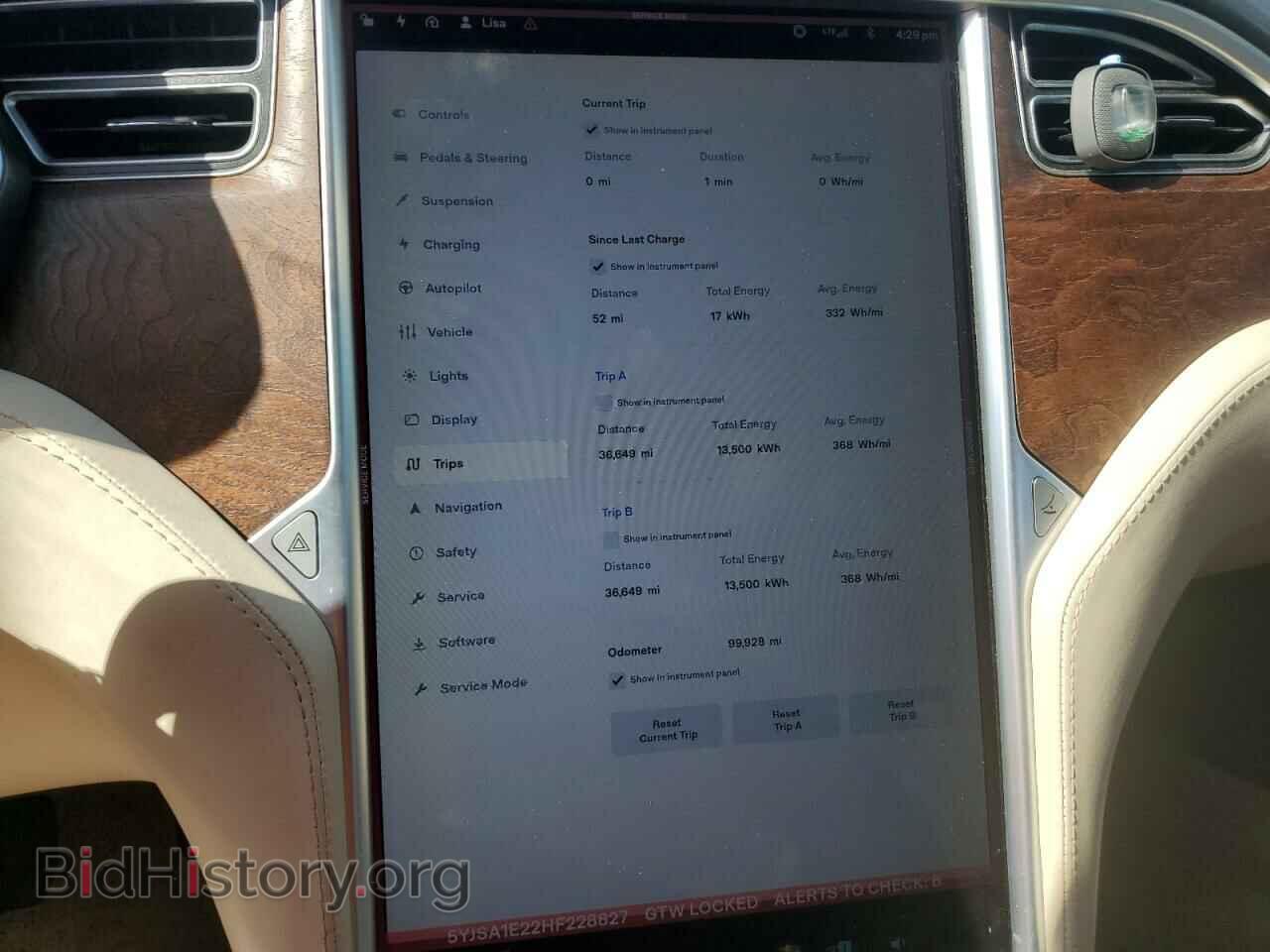 2017 TESLA MODEL S - VIN: 5YJSA1E22HF228827 - Photo 9