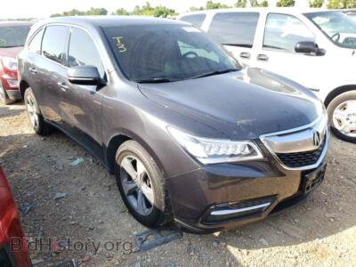 2014 Acura MDX, темно-серый — VIN 5FRYD4H29EB010280, Copart