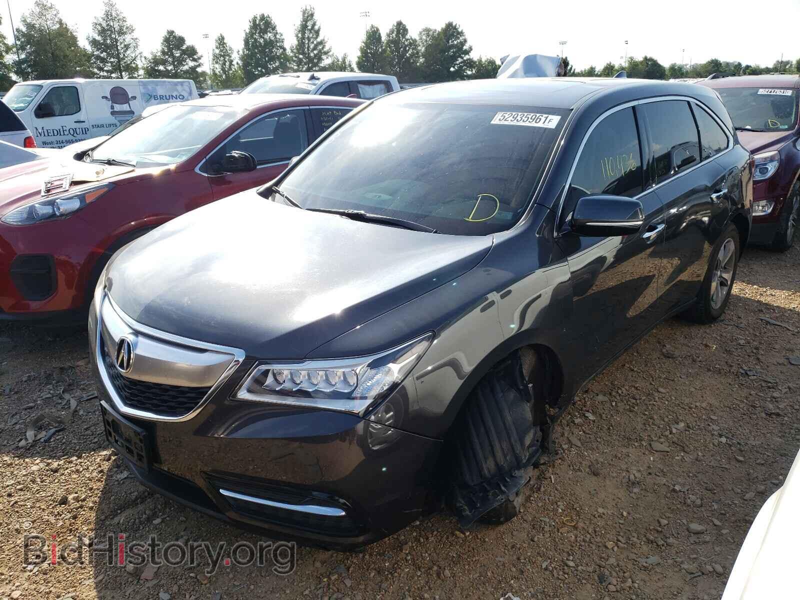 2014 ACURA MDX - VIN: 5FRYD4H29EB010280 - Фото 2