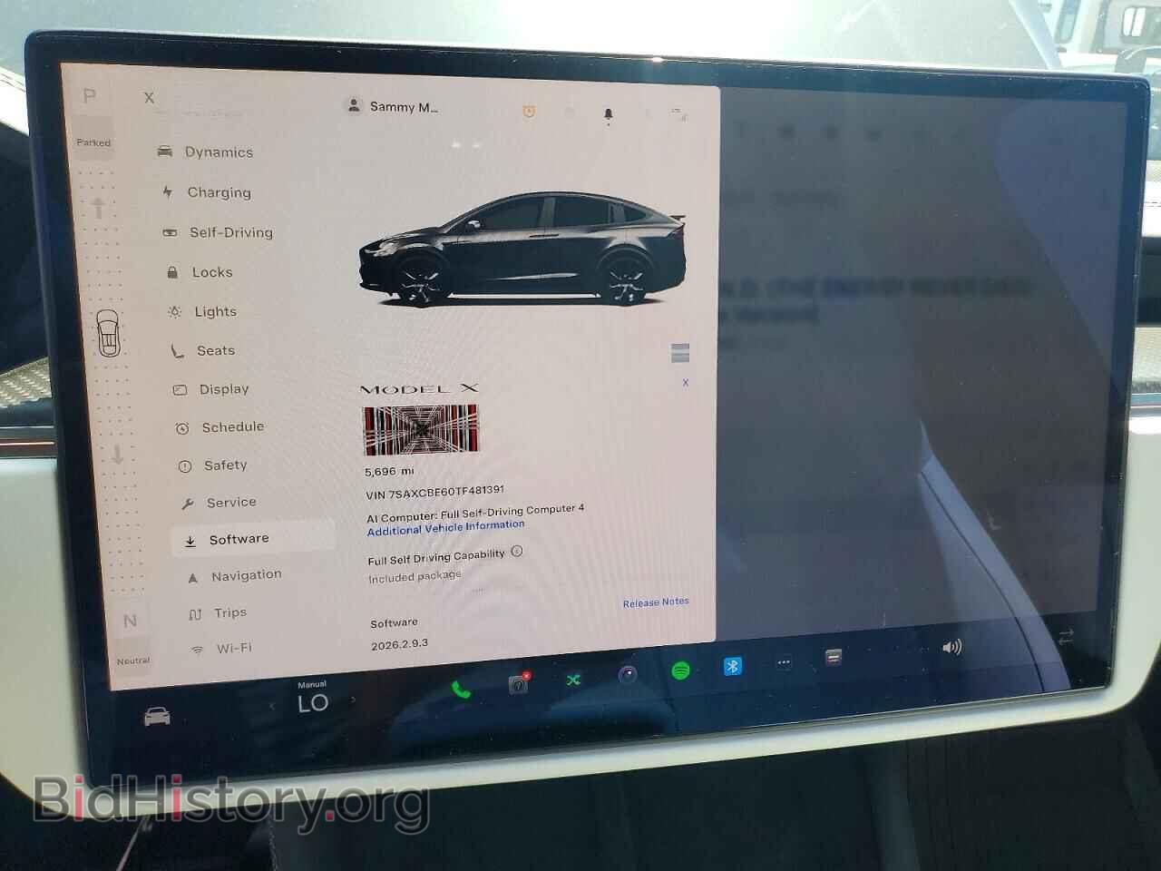 2026 TESLA MODEL X - VIN: 7SAXCBE60TF481391 - Photo 9