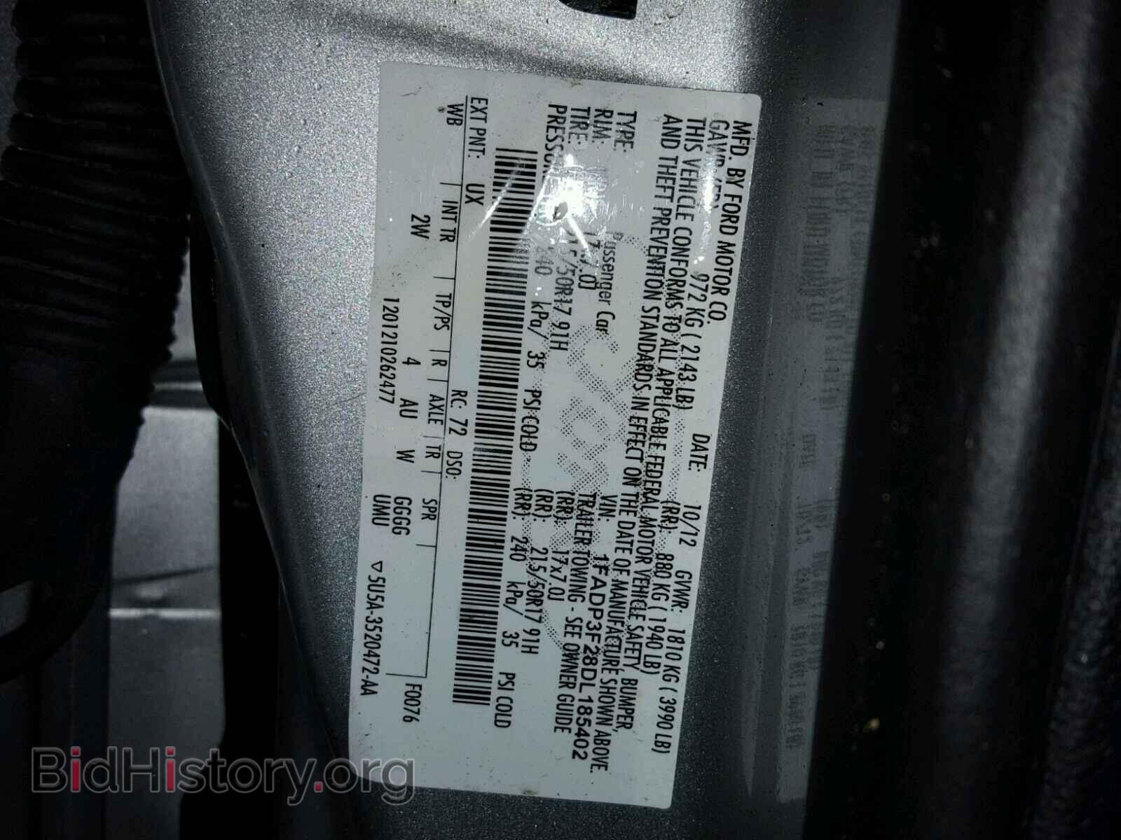 2013 FORD FOCUS SE - VIN: 1FADP3F28DL185402 - Фото 10