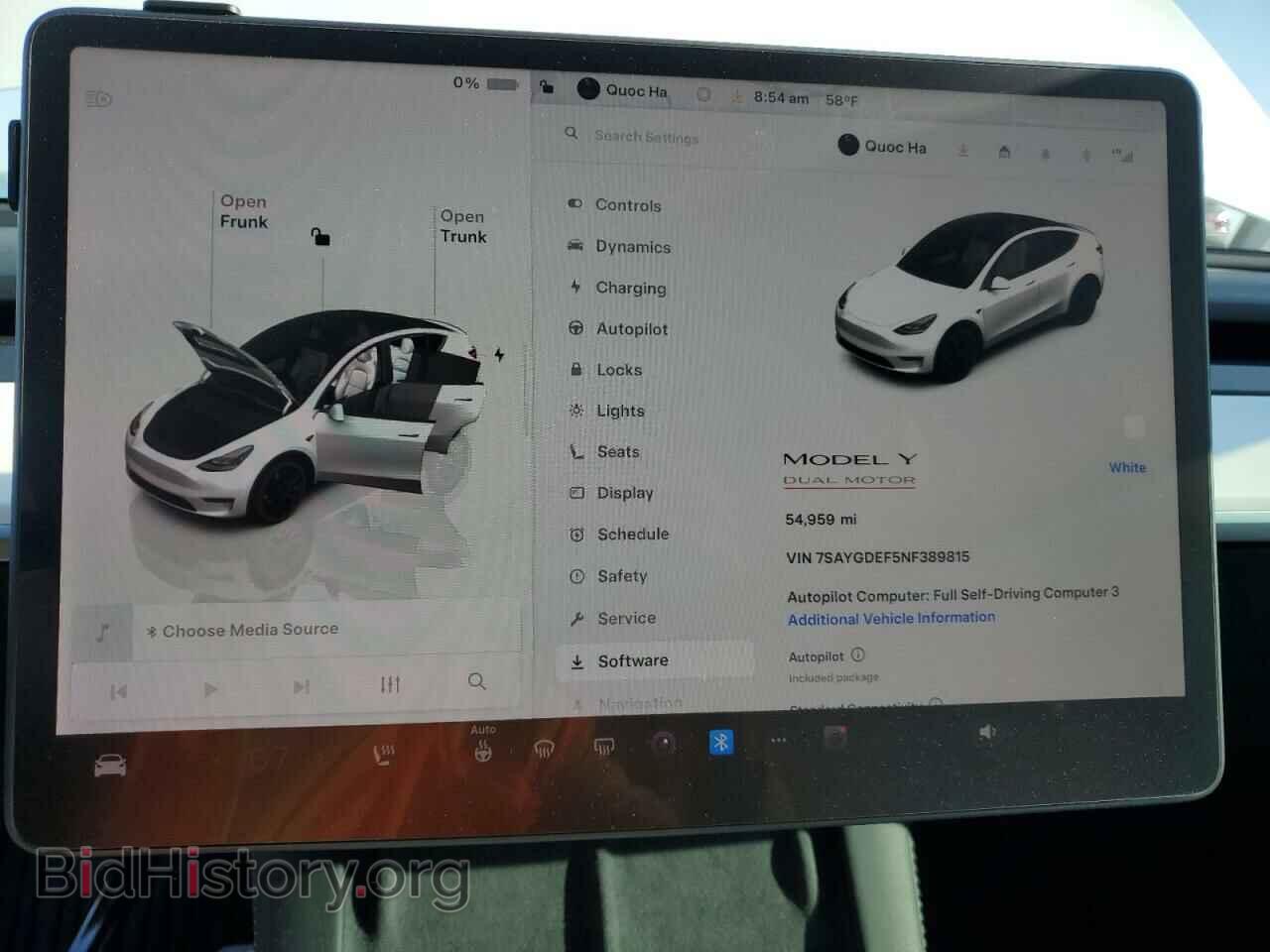 2022 TESLA MODEL Y - VIN: 7SAYGDEF5NF389815 - Фото 9