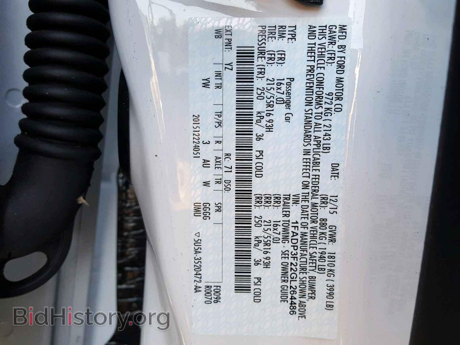 2016 FORD FOCUS - VIN: 1FADP3F22GL264486 - Photo 10