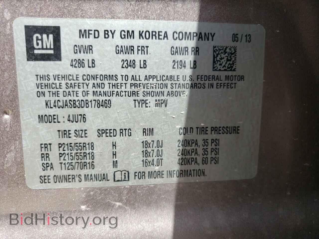 2013 BUICK ENCORE - VIN: KL4CJASB3DB178469 - Photo 10