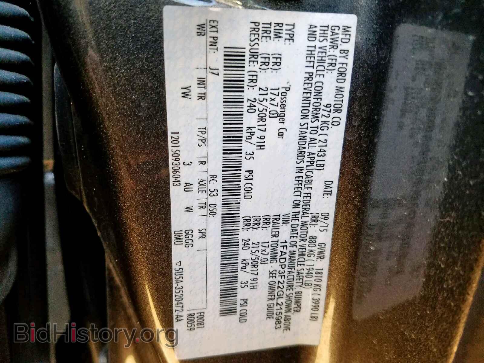 2016 FORD FOCUS SE - VIN: 1FADP3F22GL215983 - Фото 10