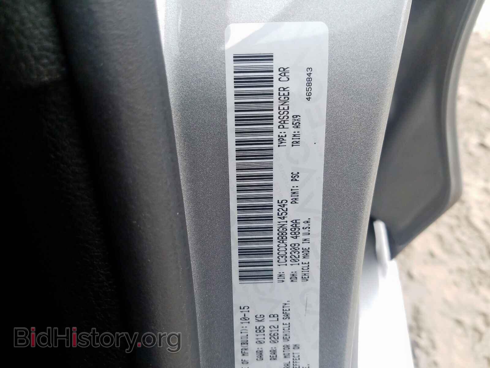 2016 CHRYSLER 200 - VIN: 1C3CCCAB8GN145245 - Photo 10