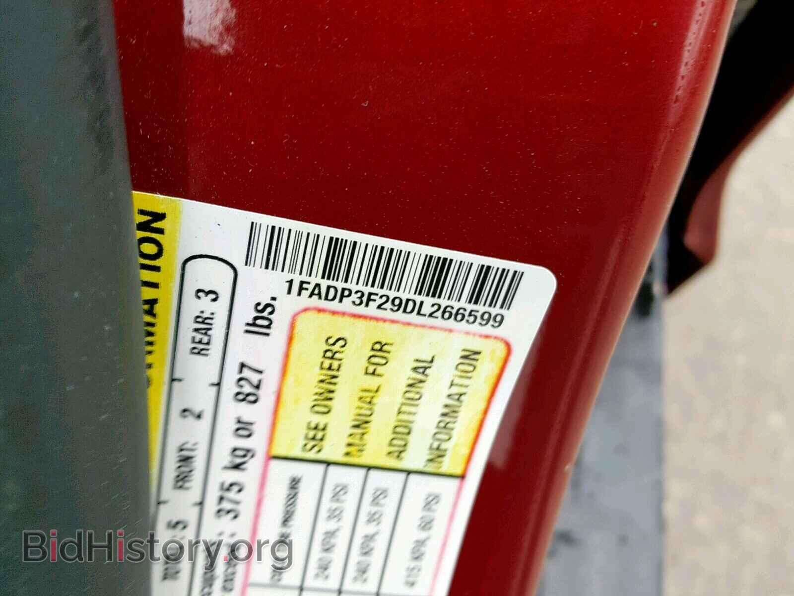 2013 FORD FOCUS SE - VIN: 1FADP3F29DL266599 - Фото 10