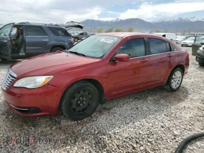 2012 Chrysler 200 LX, red — VIN 1C3CCBAB7CN199737, Copart