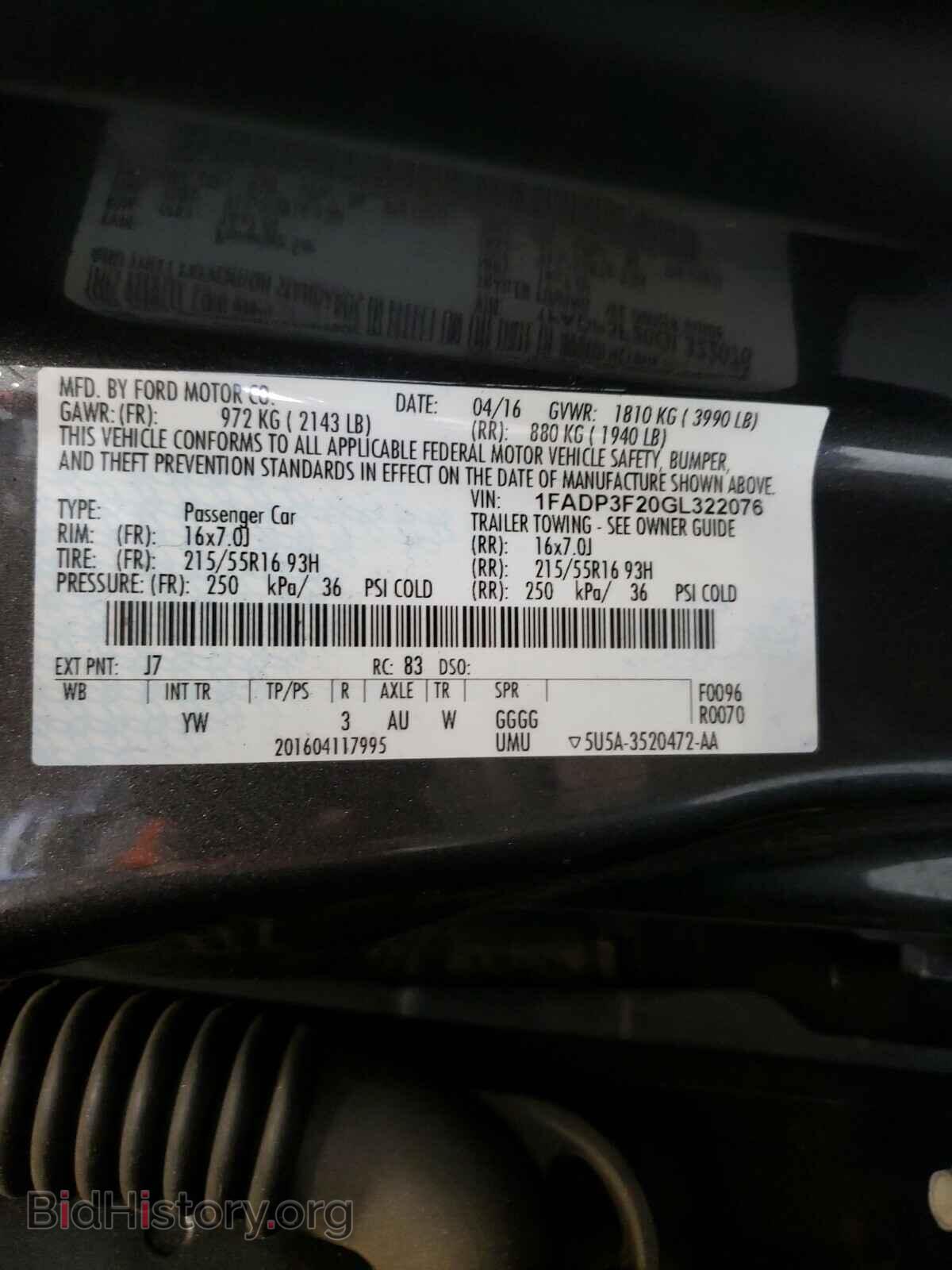 2016 FORD FOCUS - VIN: 1FADP3F20GL322076 - Photo 10