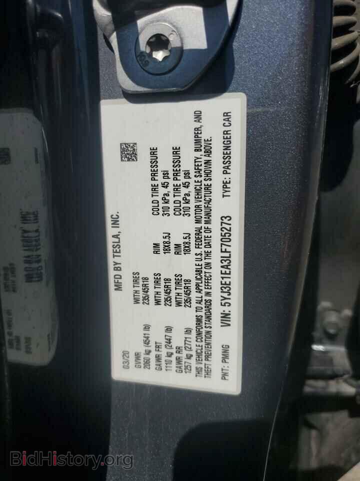 2020 TESLA MODEL 3 - VIN: 5YJ3E1EA3LF705273 - Photo 12