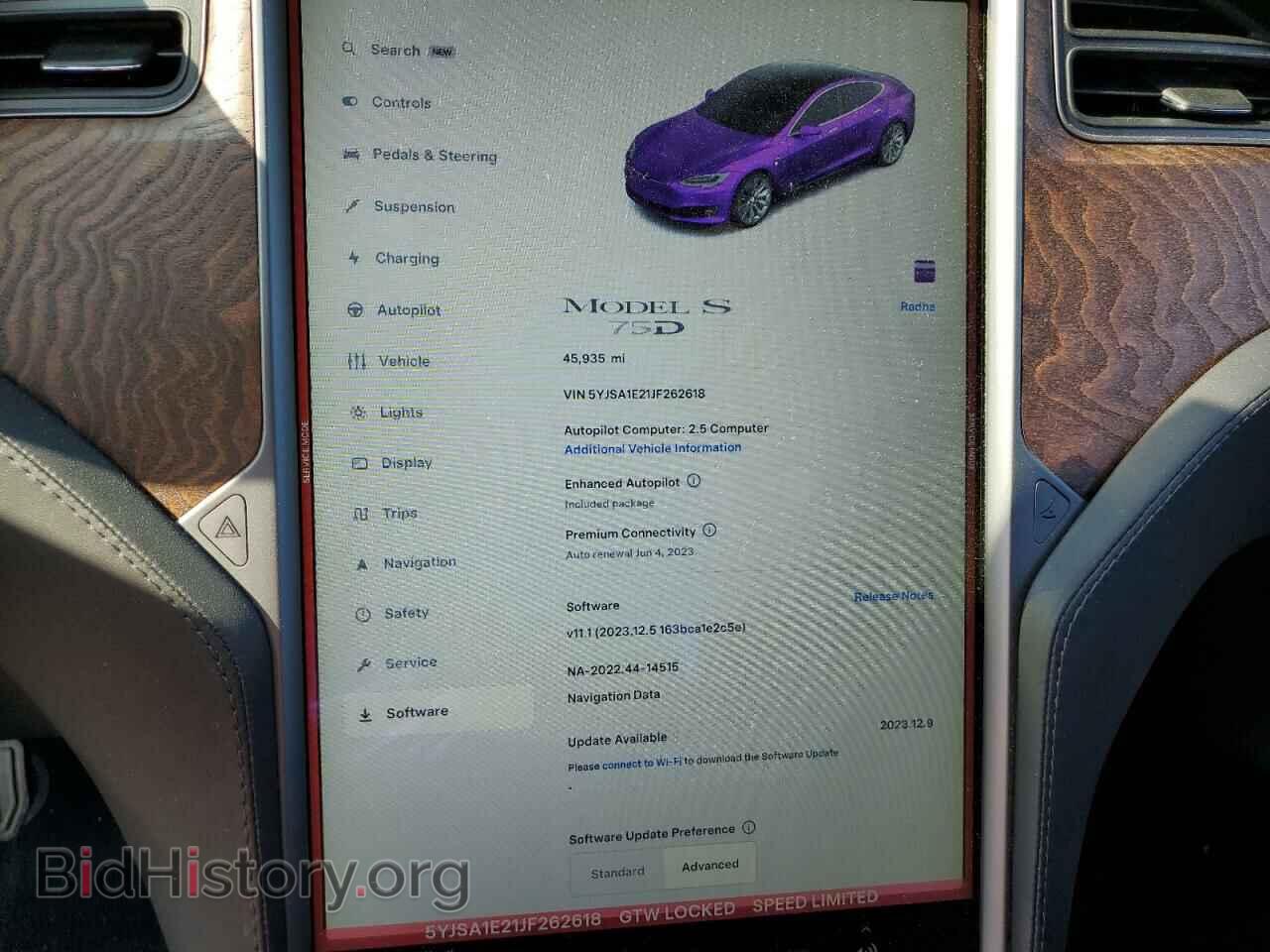 2018 TESLA MODEL S - VIN: 5YJSA1E21JF262618 - Фото 9