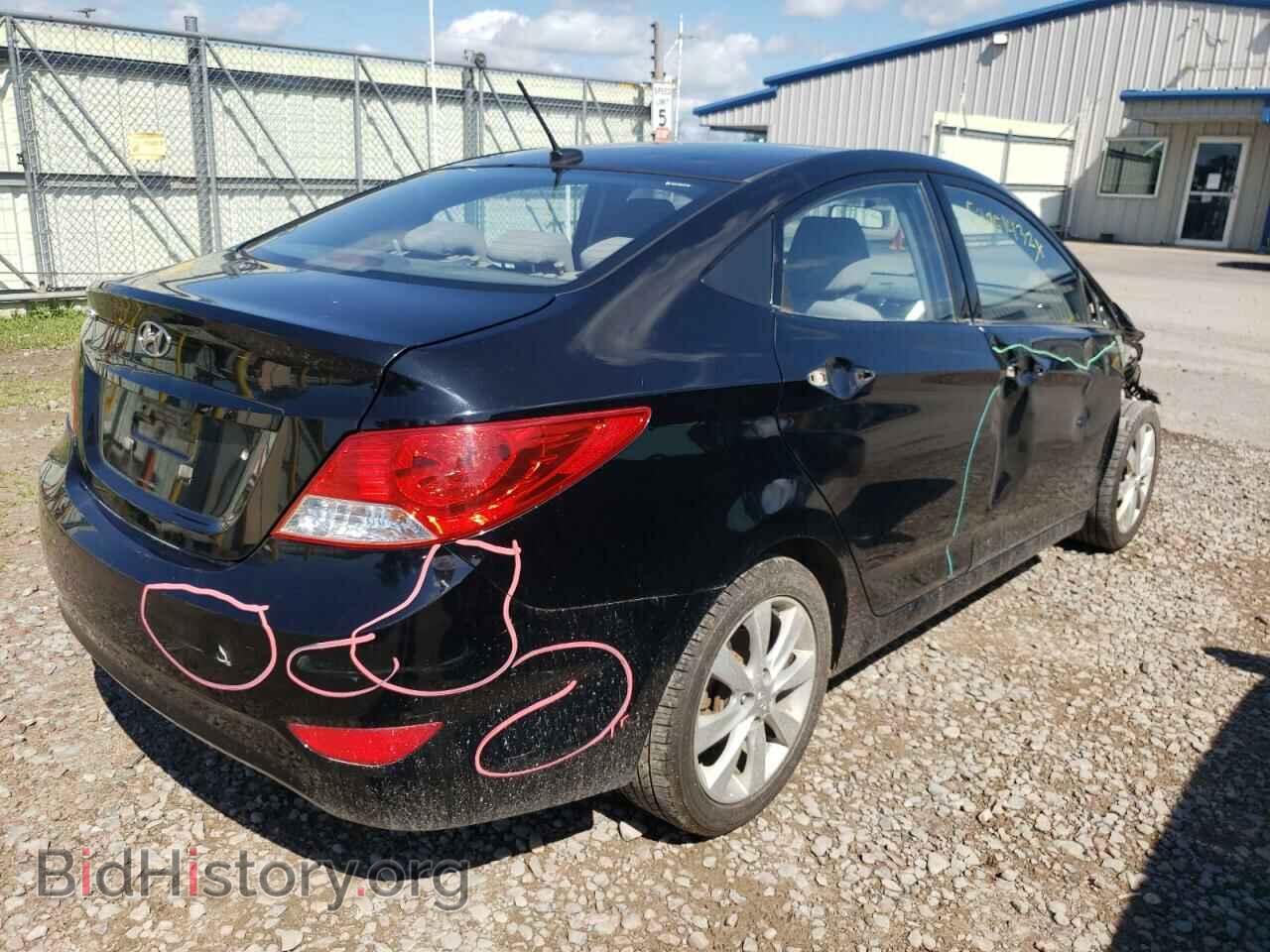 2012 HYUNDAI ACCENT - VIN: KMHCU4AE7CU209506 - Фото 4