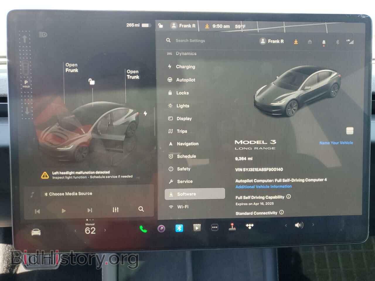 2025 TESLA MODEL 3 - VIN: 5YJ3E1EA8SF900140 - Фото 9