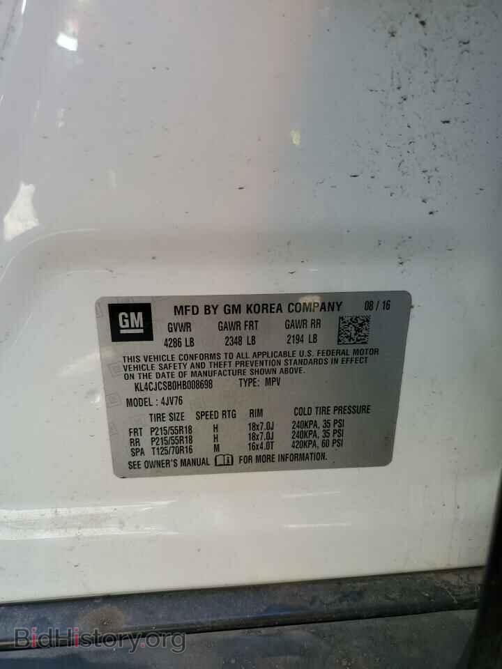 2017 BUICK ENCORE - VIN: KL4CJCSB0HB008698 - Photo 13