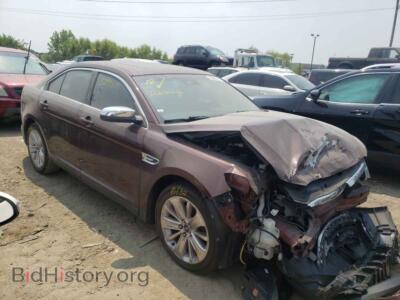 2012 Ford TAURUS Taurus LIM, бордовый — VIN 1FAHP2FW9CG106373, Copart