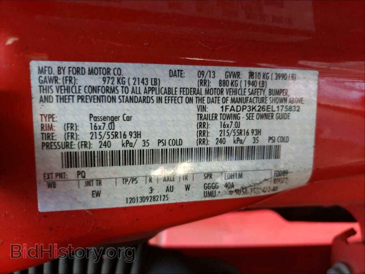 2014 FORD FOCUS - VIN: 1FADP3K26EL175832 - Photo 10