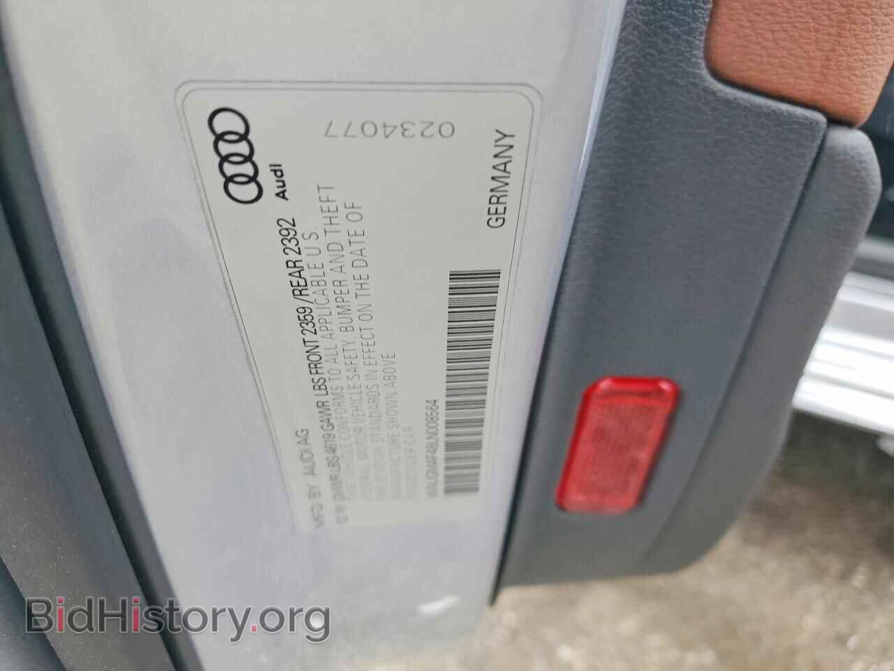 2020 AUDI A4 - VIN: WAUGMAF48LN008564 - Фото 12