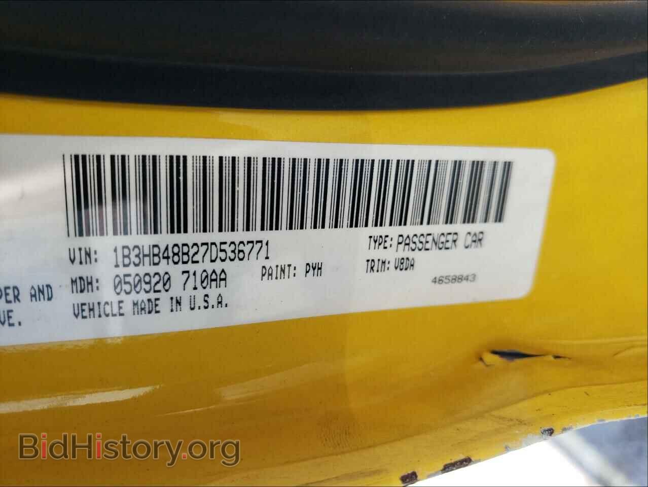 2007 DODGE CALIBER - VIN: 1B3HB48B27D536771 - Фото 10