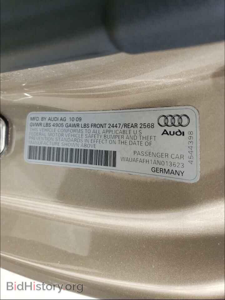 2010 AUDI A5 - VIN: WAUAFAFH1AN013623 - Фото 10