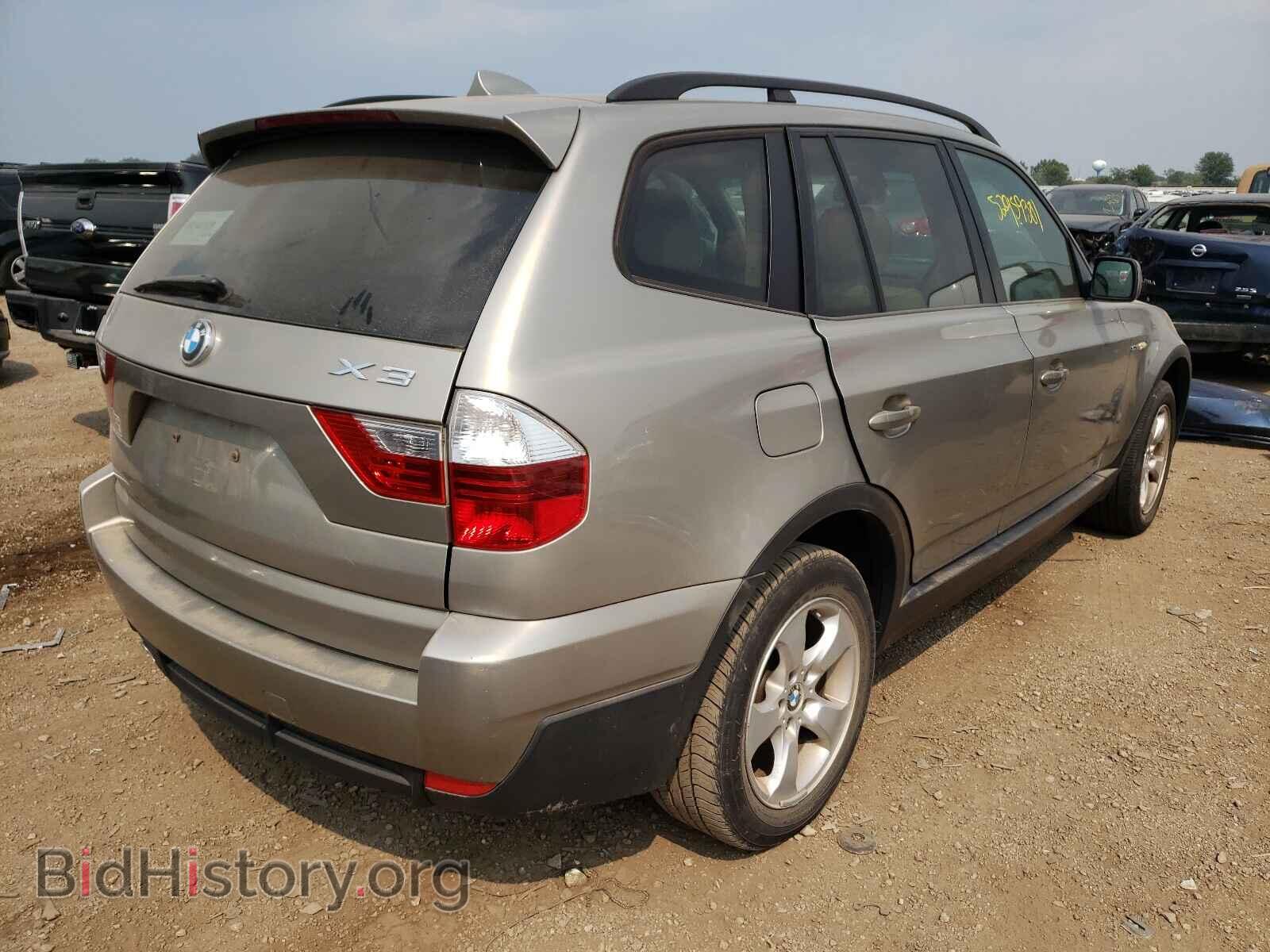 2007 BMW X3 - VIN: WBXPC93457WF28039 - Фото 4