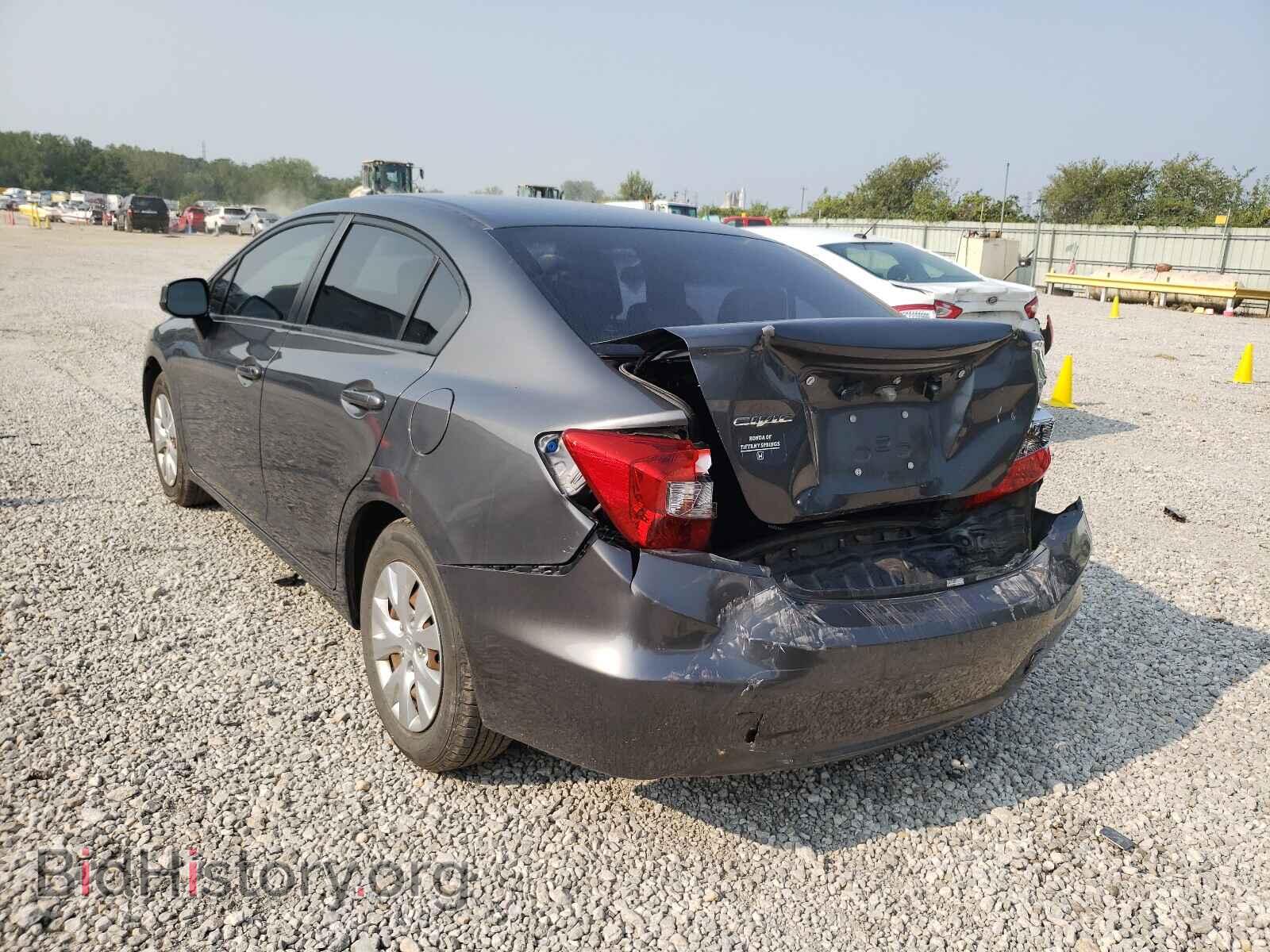2012 HONDA CIVIC - VIN: 2HGFB2F50CH500616 - Фото 3