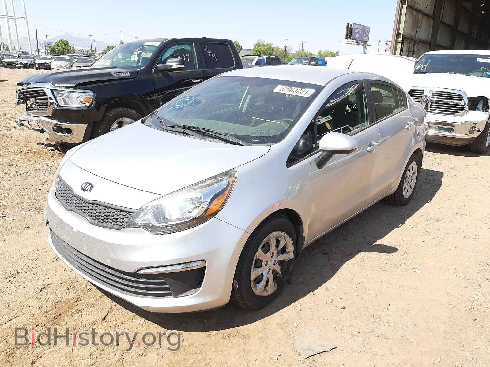 2016 KIA RIO - VIN: KNADM4A38G6639043 - Фото 2