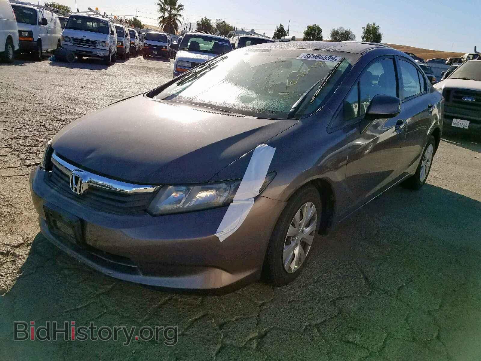2012 HONDA CIVIC LX - VIN: 2HGFB2F55CH522837 - Фото 2