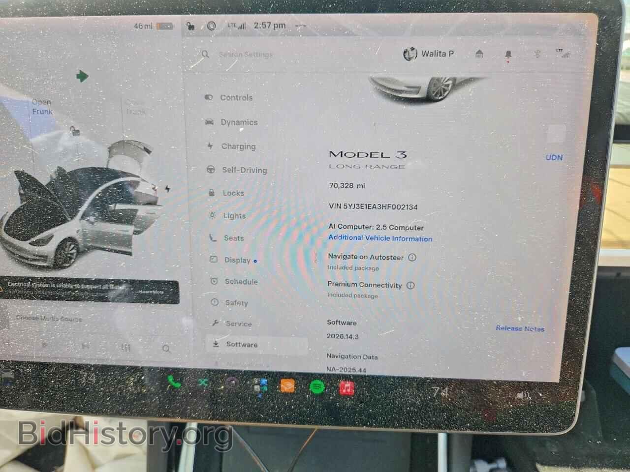 2017 TESLA MODEL 3 - VIN: 5YJ3E1EA3HF002134 - Photo 9