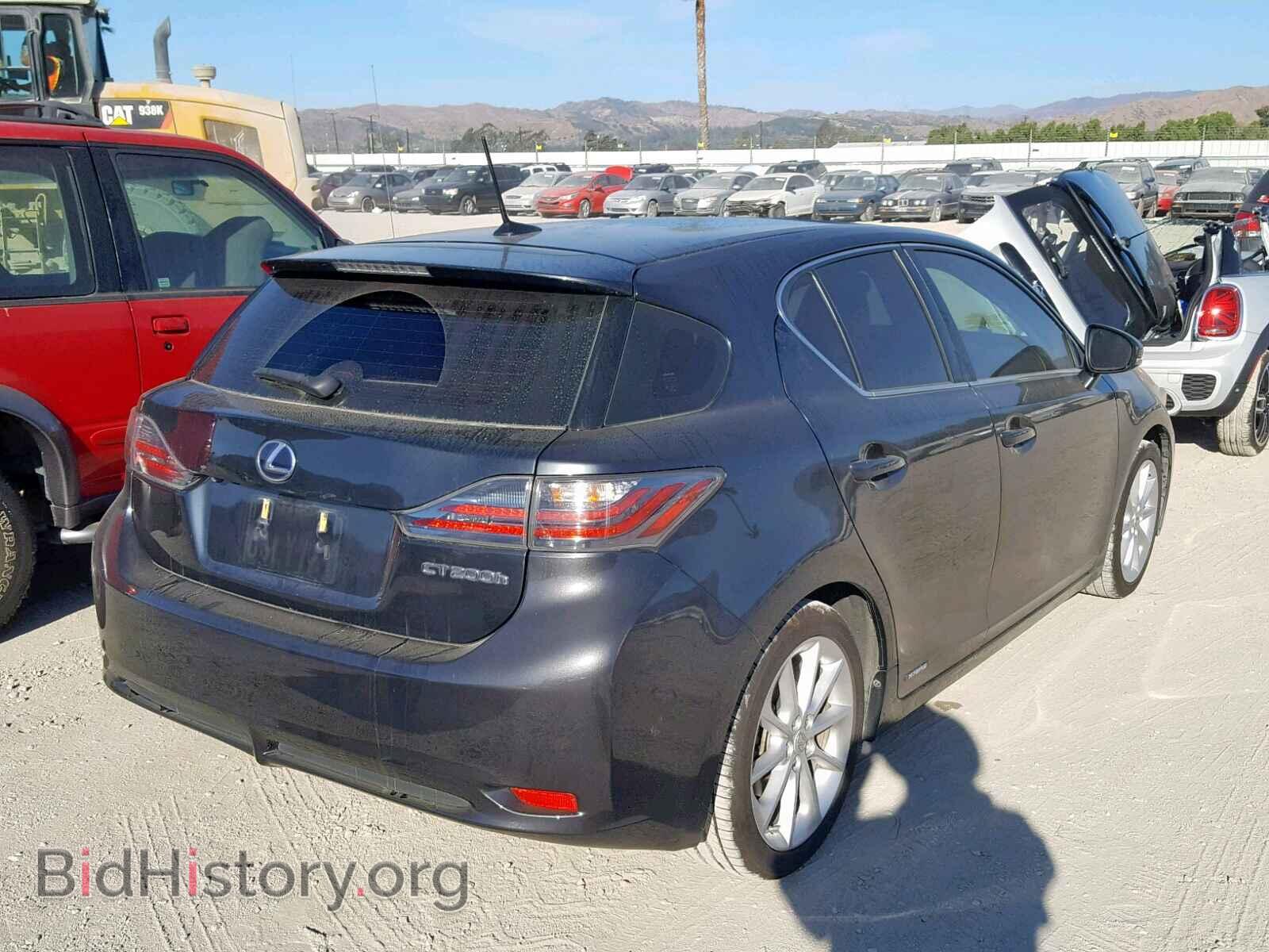 2011 LEXUS CT 200 - VIN: JTHKD5BH6B2035239 - Фото 4