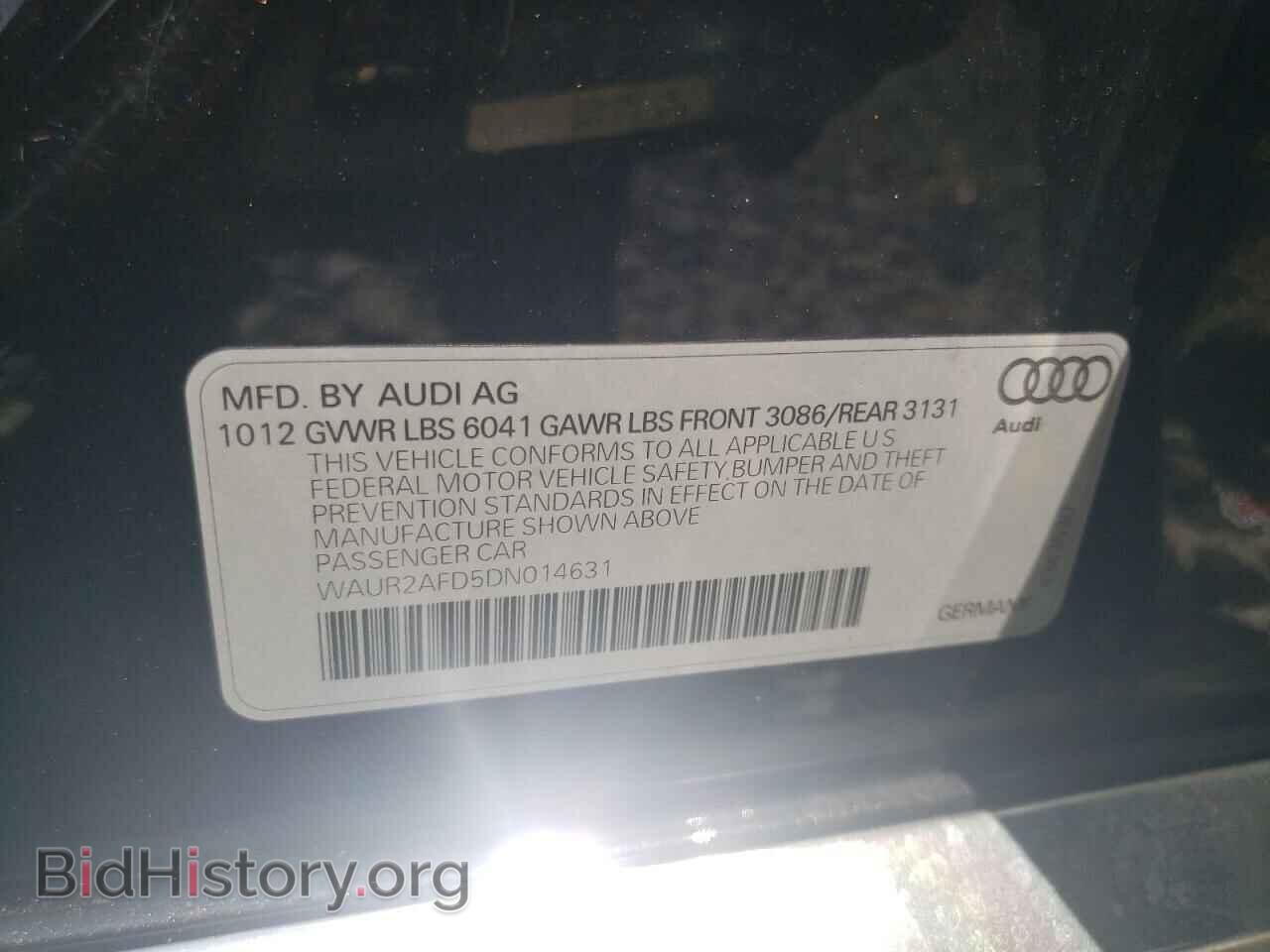 2013 AUDI A8 - VIN: WAUR2AFD5DN014631 - Photo 12