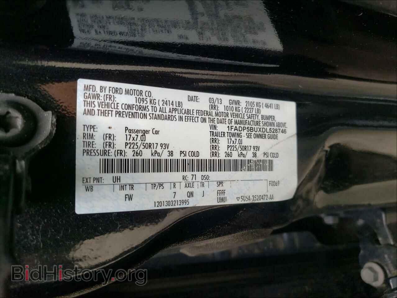 2013 FORD CMAX - VIN: 1FADP5BUXDL528746 - Фото 10