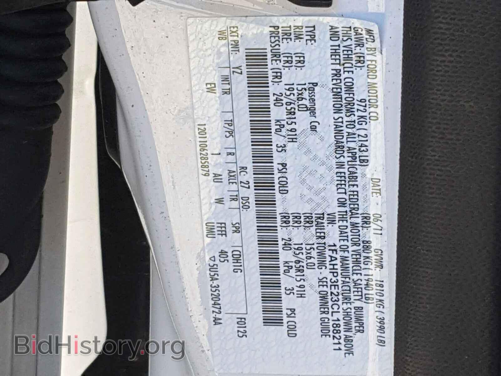 2012 FORD FOCUS - VIN: 1FAHP3E23CL188211 - Photo 10