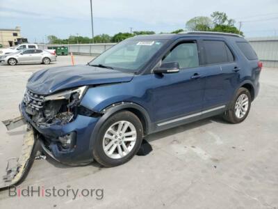 2017 Ford EXPLORER XLT, синий — VIN 1FM5K7D89HGC36637, Copart