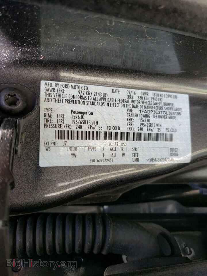 2016 FORD FOCUS - VIN: 1FADP3E27GL384186 - Photo 10